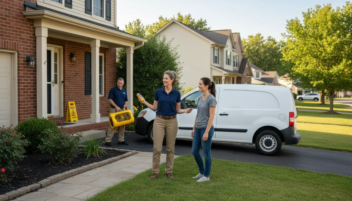 Residential water damage restoration in Bloomingdale, IL